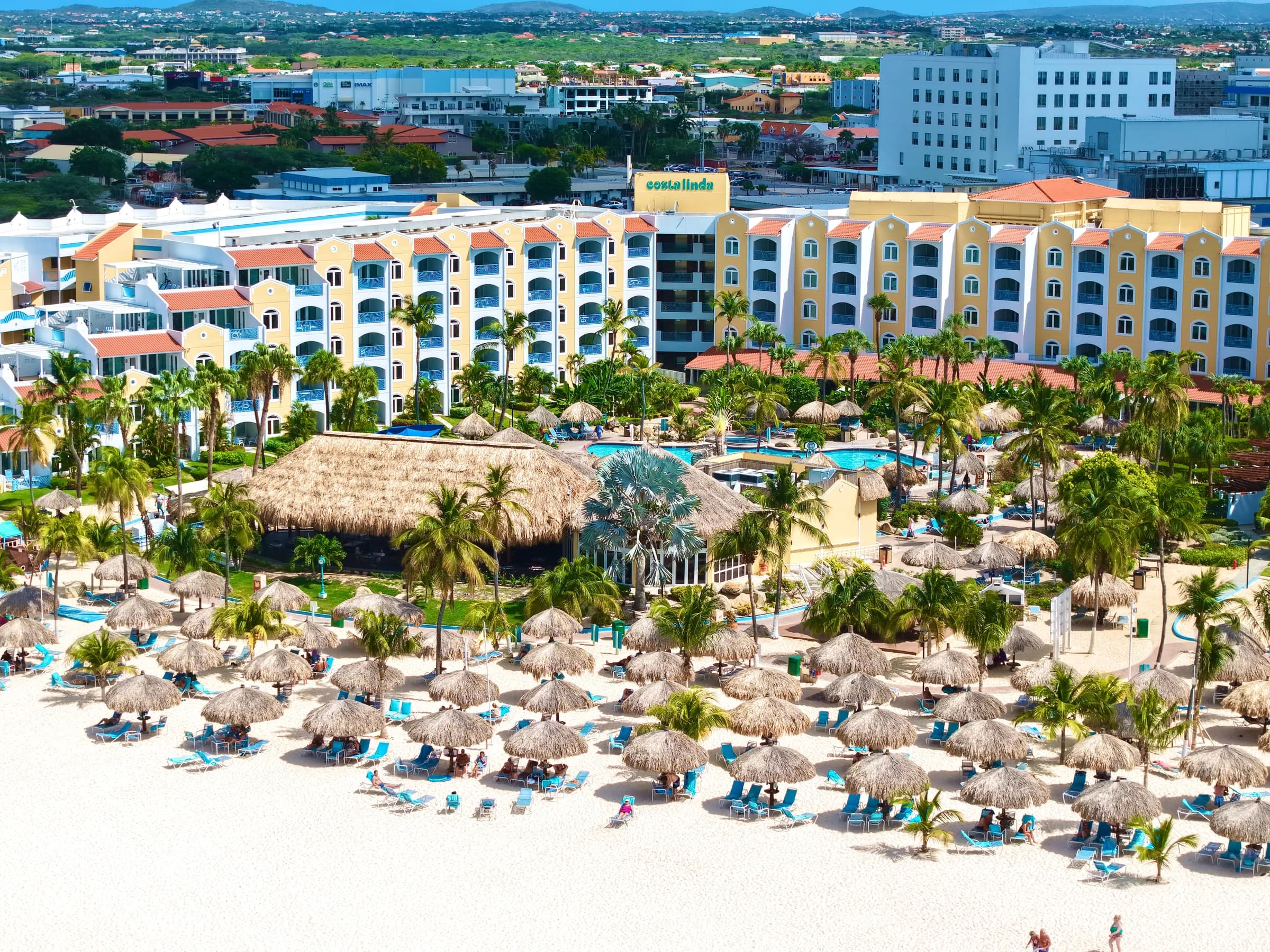 Imagem aérea de Aruba