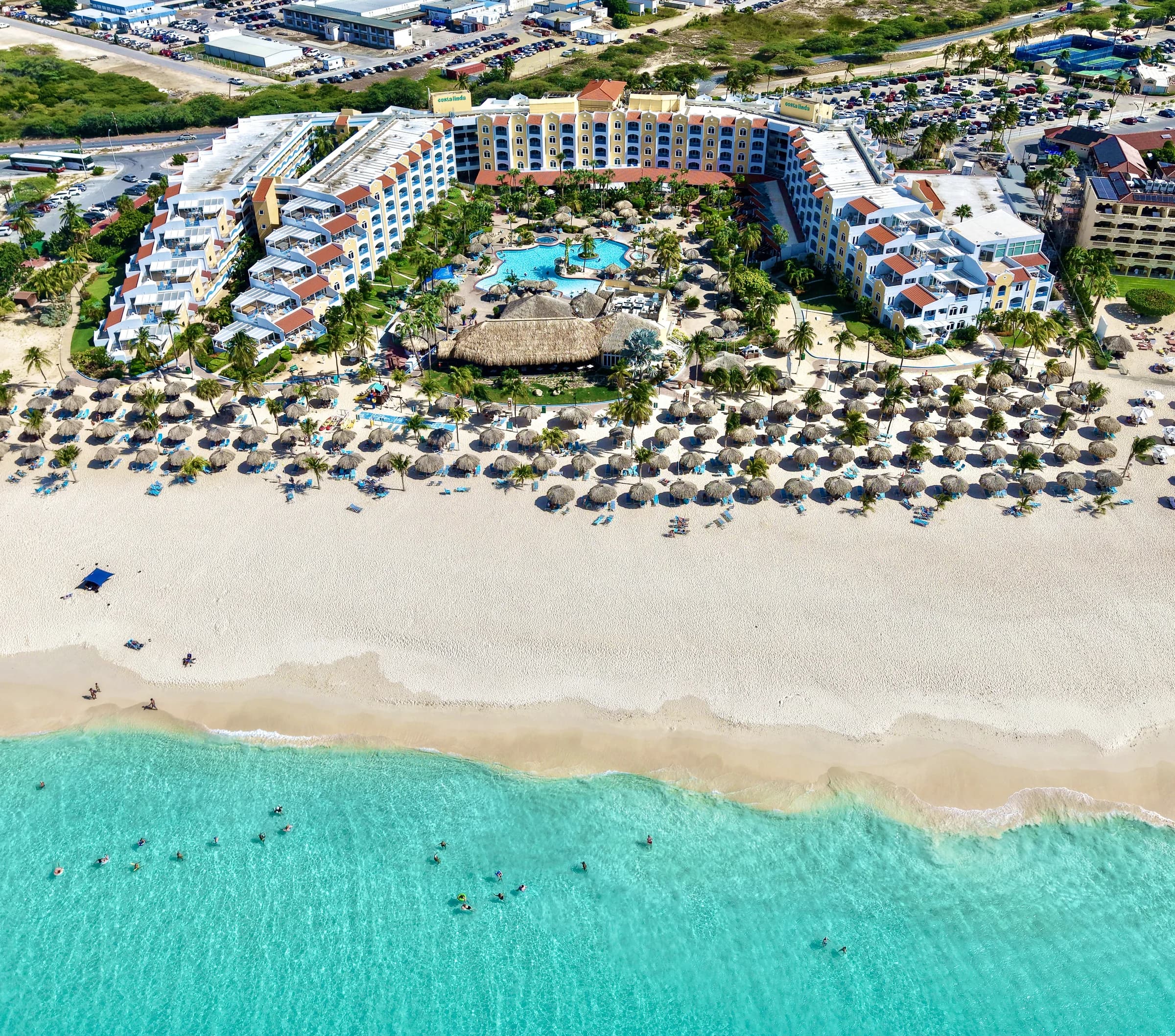 Vista aérea de Aruba